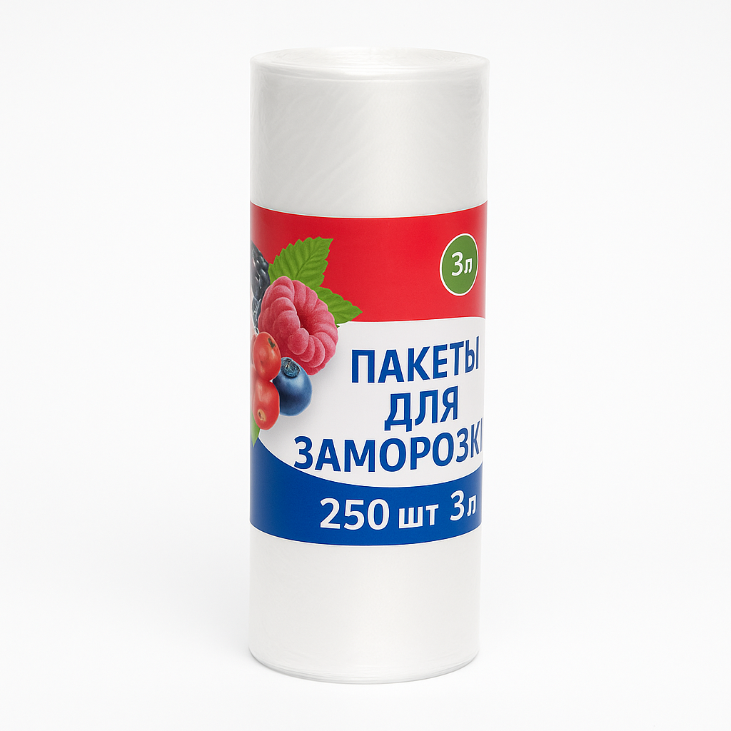 Пакеты для заморозки 250шт 3л
