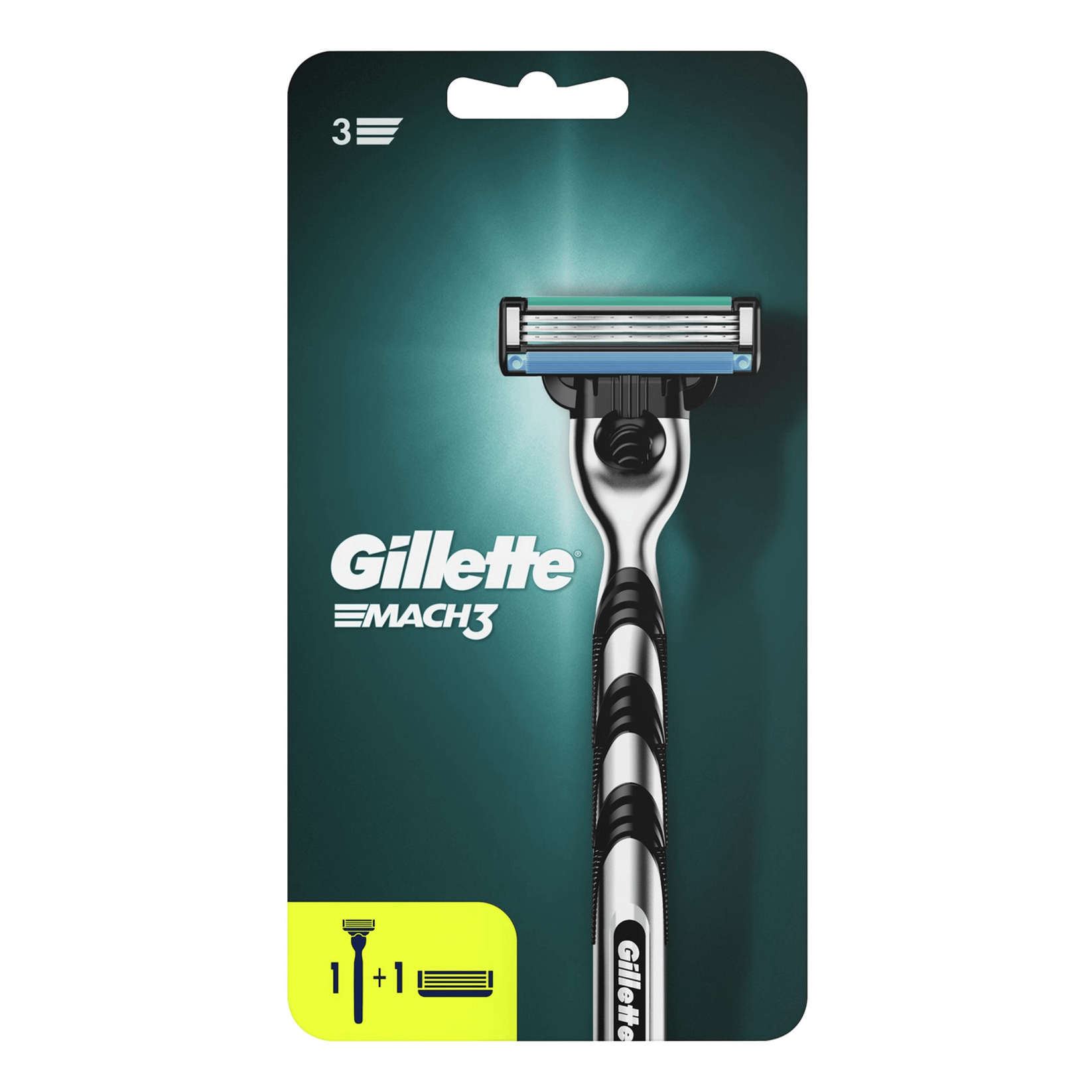 Бритвенный станок Gillette Mach3 со сменными кассетами с тройным лезвием